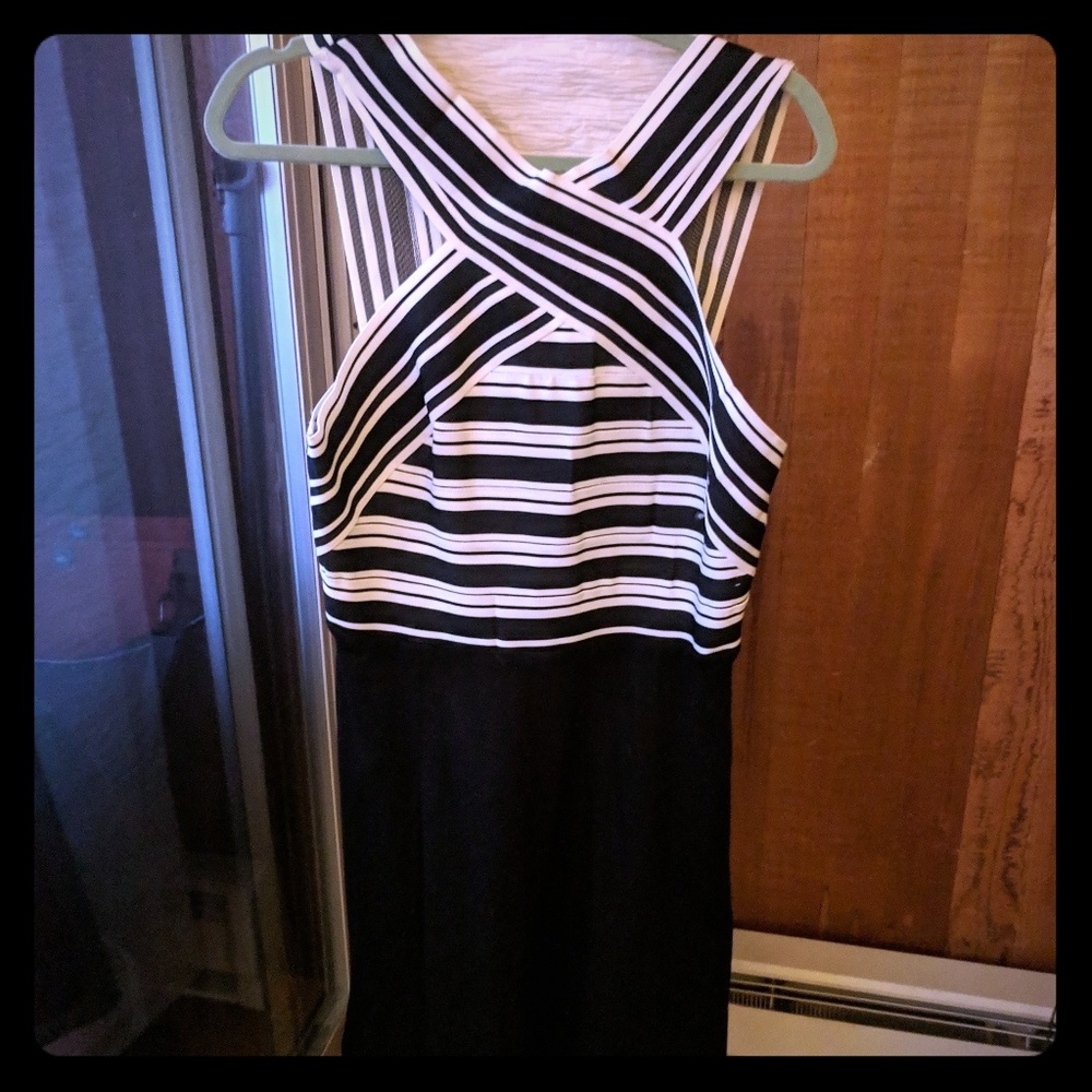 Maeve Black & White Dress